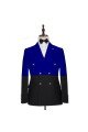 Ruben Royal Blue Double Breasted Slim Fitted Chic Men Suits