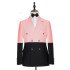 Maximus Pink Double Breasted Best Fitted Chic Men Suits for Prom