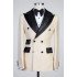 Kristopher Fashion Peaked Lapel Double Breasted Slim Fit Men Suits