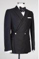 James Fashion Black Peaked Lapel New Arrival Men Suits for Prom James Fashion Black Peaked Lapel New Arrival Men Suits for Prom