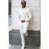 Caleb Bespoke White Peaked Lapel Double Breasted Men Suits