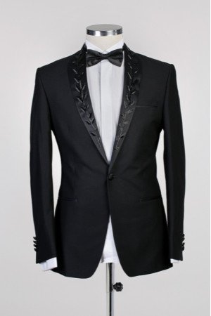 Edwiin Black Wedding Men Suits With Chic Shawl Lapel Edwiin Black Wedding Men Suits With Chic Shawl Lapel