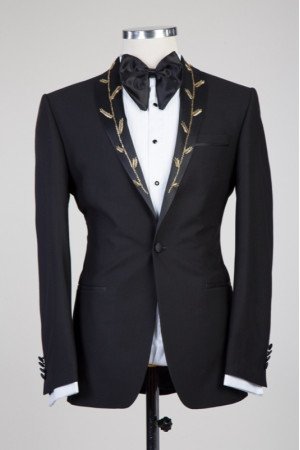 Harvey Black Wedding Men Suits With Chic Shawl Lapel Harvey Black Wedding Men Suits With Chic Shawl Lapel