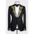 Reed Black Wedding Men Suits With Chic Peaked Lapel