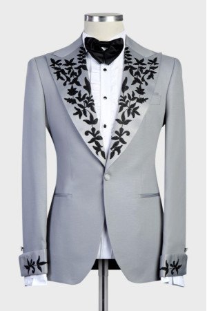 Theodore Gray Wedding Men Suits With Chic Peaked Lapel  Theodore Gray Wedding Men Suits With Chic Peaked Lapel