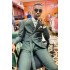 Jerry Chic Green Peaked Lapel Prom Men Suits With Belt