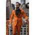 Elliot Orange Slim Fit Peaked Lapel Three Pieces Prom Outfits