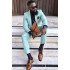 Nicole Chic Mint Green Notched Lapel Prom Men Suits Near Me