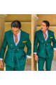 Owen Dark Green Shawl Lapel Double Breasted Close Fitting Prom Outfits Owen Dark Green Shawl Lapel Double Breasted Close Fitting Prom Outfits
