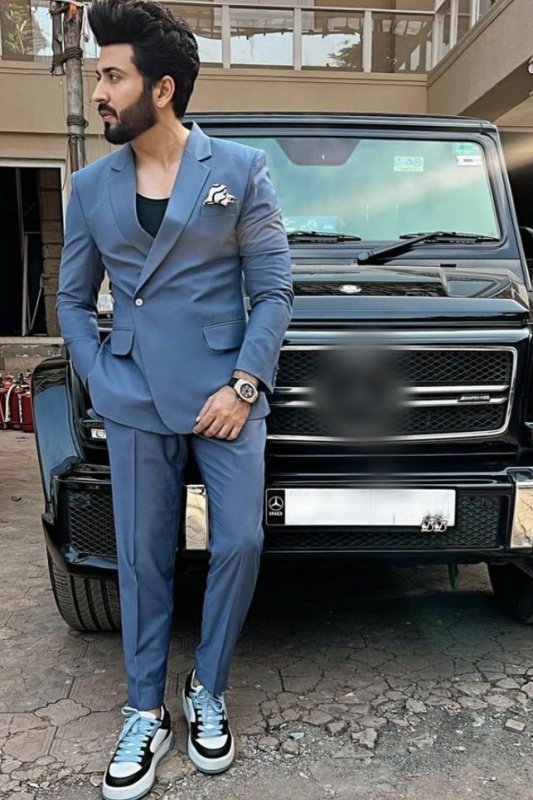 Ellis Modern Blue Notched Lapel Prom Men Suits