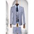 Maxwell Lavender Peaked Lapel Three Pieces Men Suits