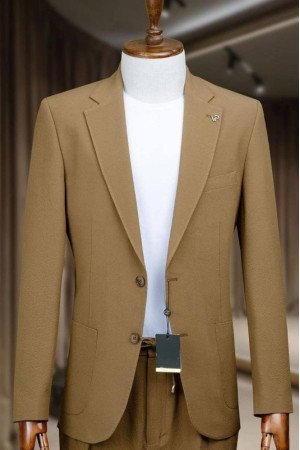 Merlin Brown Notched Lapel Business Men Suits Merlin Brown Notched Lapel Business Men Suits