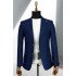 Cornell Blue Peaked Lapel Business Men Suits