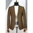 Emmanuel Brown Peaked Lapel Business Men Suits