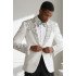 Gavin Chic White Peaked Lapel Appliques Men Suits For Prom