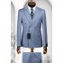 Malcolm Sky Blue Peaked Lapel Double Breasted Business Men Suits