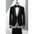 Darren Black Shawl Lapel Wedding Men Suits