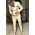 Carey Apricot Notched Lapel Men Suits