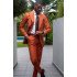Ira Orange Peaked Lapel Prom Men Suits