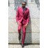 Kennedy Fuchsia Peaked Lapel Prom Men Suits
