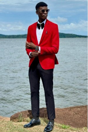 Omar Red Notched Lapel Wedding Men Suits Omar Red Notched Lapel Wedding Men Suits