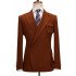 Jason Rusty Red Peaked Lapel Business Men Suits