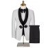 Alexandra  White Shawl Lapel Three Pieces Wedding Men Suits