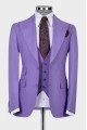 Jim Light Purple Peaked Lapel Three Pieces Wedding Men Suits Jim Light Purple Peaked Lapel Three Pieces Wedding Men Suits