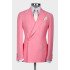 Richie Pink Peaked Lapel Wedding Suits For Men 