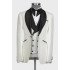 Christ White Shawl Lapel Three Pieces Wedding Men Suits 