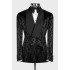 Jacky New Arrival Black Jacquard Shawl Lapel Double Breasted Wedding Men Suits