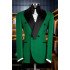 Upton Handsome Green Jacquard Shawl Lapel Double Breasted Men Suits