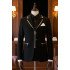 Ferdinand Chic Black Notched Lapel Close Fitting Men Suits With Zipper