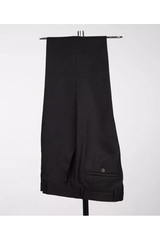 Erica Fashion Black Plaid Peaked Lapel Slim Fit Prom Men Suits With Gold Button Erica Fashion Black Plaid Peaked Lapel Slim Fit Prom Men Suits With Gold Button