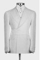 Cedric Chic White Notched Lapel Jacquard Men Suits For Prom Cedric Chic White Notched Lapel Jacquard Men Suits For Prom