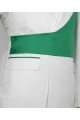 Elliott Chic White Notched Lapel Jacquard Men Suits With Green Shoulder