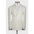 Jensen Chic Ivory Notched Lapel Jacquard Prom Men Suits