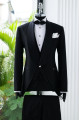King Modern Black Shawl Lapel Three Pieces Wedding Men Suits