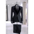Owen Newest Black Notched Lapel Plaid Men Suits For Prom 