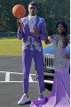 Geoff Smart Light Purple Notched Lapel Appliques Prom Men Suits