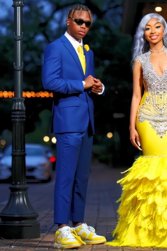 Len Simple Royal Blue Notched Lapel Slim Fit Prom Men Suits Len Simple Royal Blue Notched Lapel Slim Fit Prom Men Suits