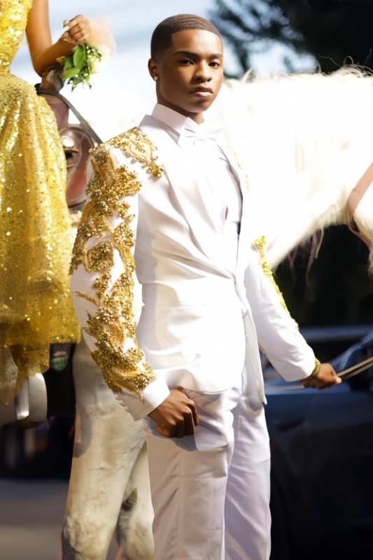 Barlow Newest White Shawl Lapel Appliques Prom Men Suits Barlow Newest White Shawl Lapel Appliques Prom Men Suits