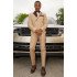 Ternence Chic Khaki Notched Lapel Double Breasted Men Suits Prom Outfits