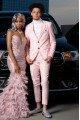 Vic Simple Pink Notched Lapel Slim Fit Prom Men Suits Vic Simple Pink Notched Lapel Slim Fit Prom Men Suits
