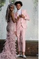 Vic Simple Pink Notched Lapel Slim Fit Prom Men Suits Vic Simple Pink Notched Lapel Slim Fit Prom Men Suits