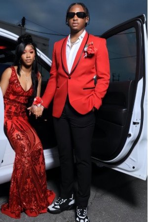 Barnett Hot Red Shawl Lapel Best Fitted Prom Men Suits