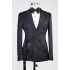 Special Link For Black Jacquard Men Jacket 