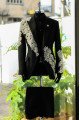 Gerard Modern Black Peaked Lapel Plaid Men Suits With Appliques Gerard Modern Black Peaked Lapel Plaid Men Suits With Appliques