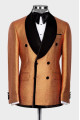 Gabriel Fashion Orange Shawl Lapel Sequins Double Breasted Men Suits Gabriel Fashion Orange Shawl Lapel Sequins Double Breasted Men Suits