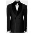 Hal Black Double Breasted Wedding Men Suits With Velvet Shawl Lapel 